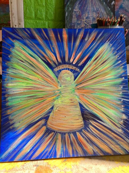 Gaisma. 30x40cm. Akrils.
