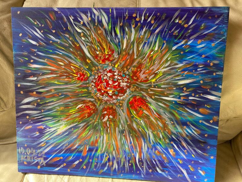 Pamodusies dvēsele. 50x60cm. Akrils