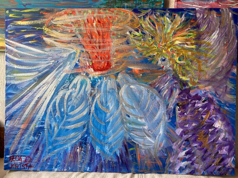 Salidojums. 40x70cm.Akrils